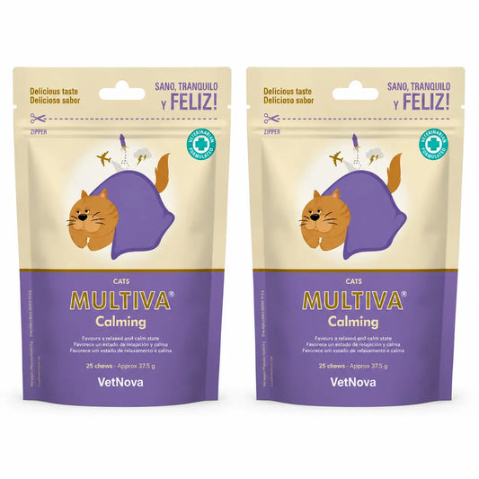 Multiva Vetnova Multiva Calming pre mačky, 25 žuvacích tabletiek, balenie po 2