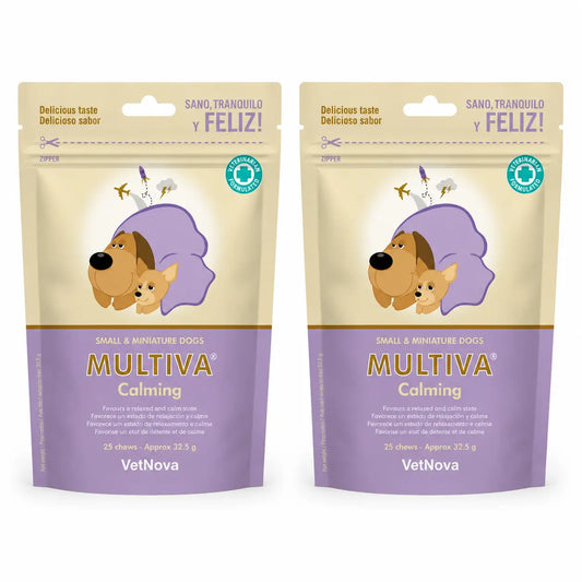 Multiva Vetnova Multiva Calming pre malé a miniatúrne psy, 25 žuvacích tyčiniek, balenie po 2 ks