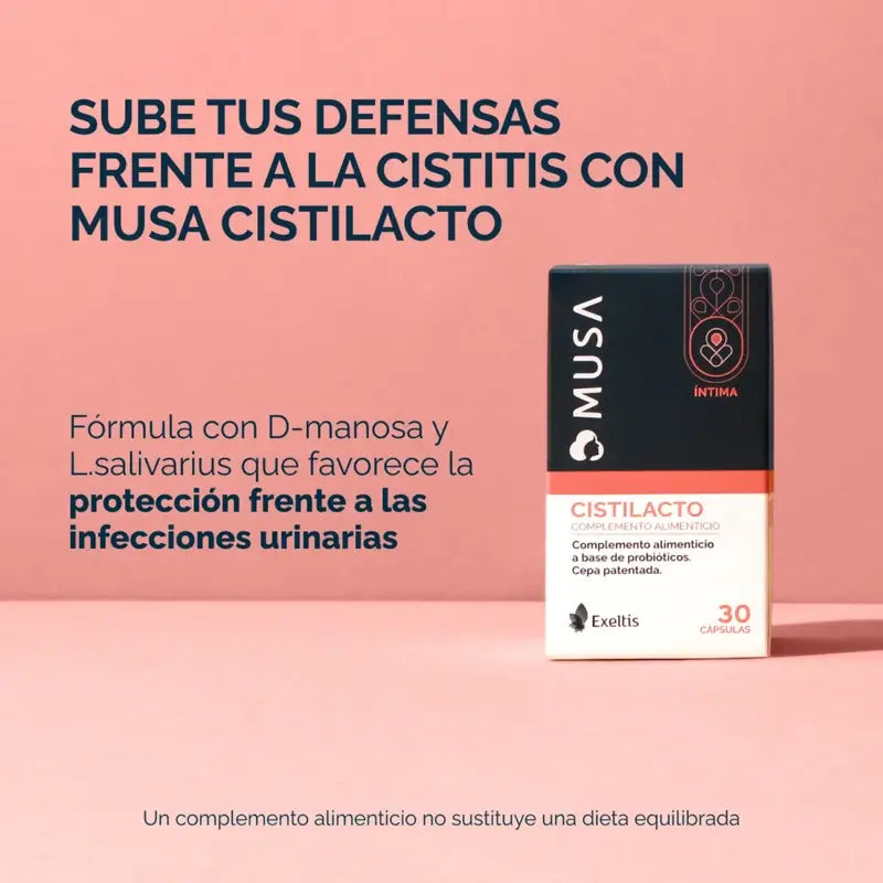 Musa Duplo Cistilacto – probiotikum na cystitídu, 2 x 30 kapsúl