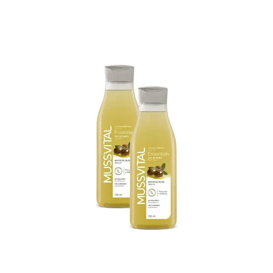 Mussvital Essentials sprchový gél s olivou, 750 ml, balenie po 2 ks