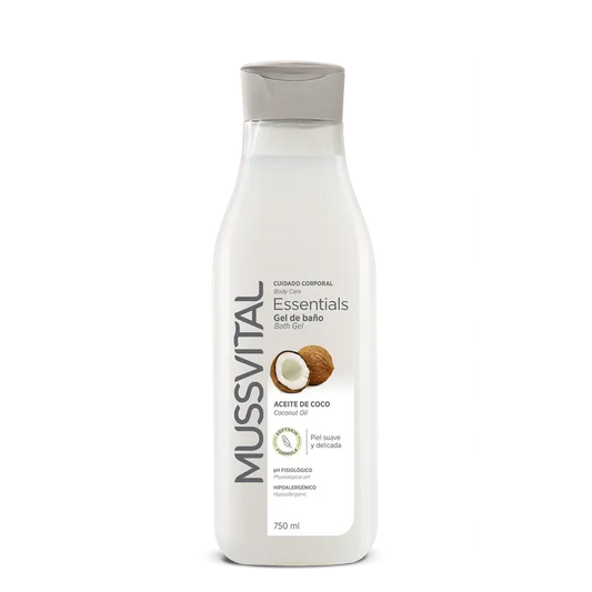 Mussvital Essentials Sprchový gél s kokosovým olejom, 750 ml