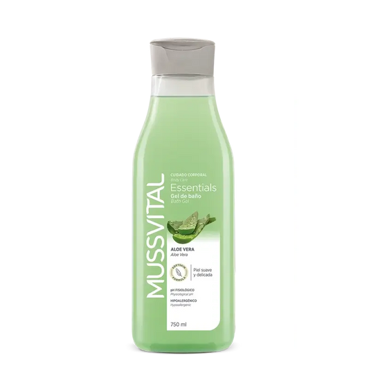 Mussvital Essentials Sprchový gél s aloe vera, 750 ml