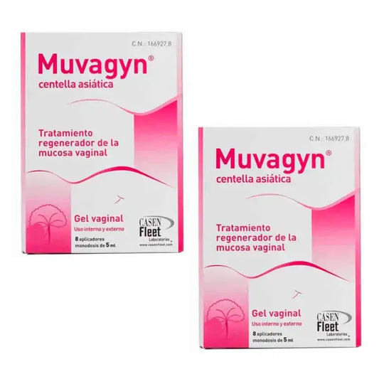 Muvagyn Centella Asiatica vaginálny gél, balenie 2 x 8 aplikátorov