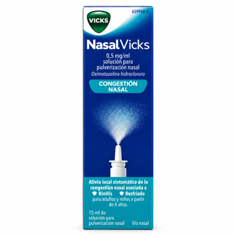 Nasalvicks 0,5 mg/ml nosný inhalátor, 15 ml