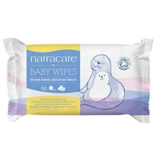 Natracare Baby Wipes 50Pcs.