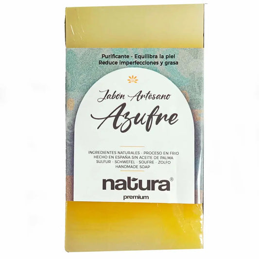 Natura Premium Ručne vyrábané pleťové mydlo so sírou, 107,7 g