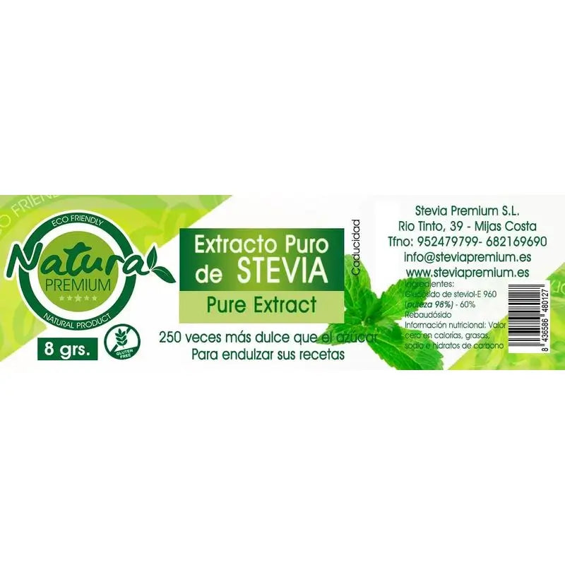 Natura Premium Čistý extrakt zo stévie, 8 g