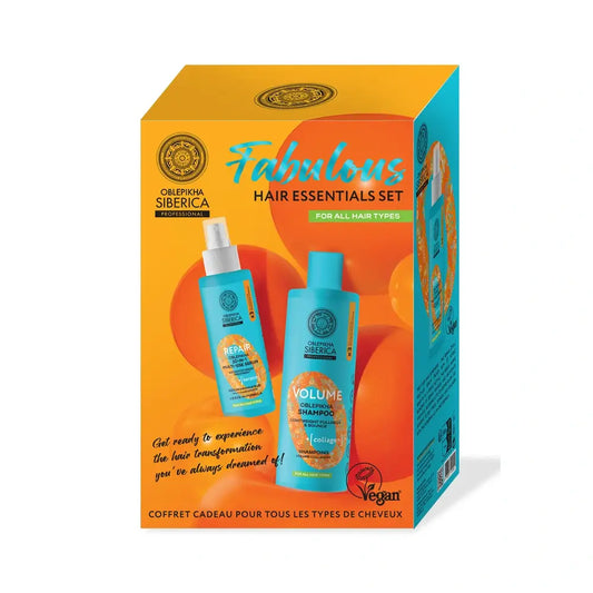 Natura Siberica Fabulous Hair Essentials Set – šampón na dodanie objemu, 400 ml + multifunkčné sérum, 200 ml 
