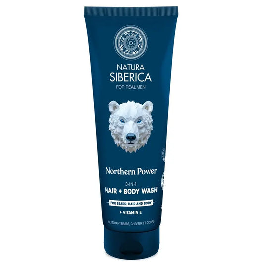 Natura Siberica Men Wild Arctic. Gél 3 v 1 na vlasy, telo a tvár, 200 ml