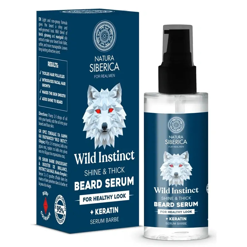 Natura Siberica Men Wild Arctic. Sérum na bradu, 50 ml