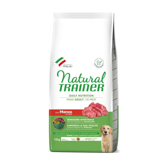 Natural Trainer Canine Adult Maxi Hovädzie mäso 12 kg, krmivo pre psov