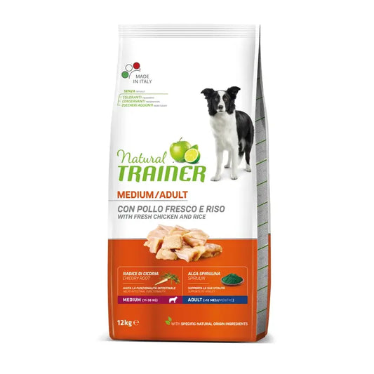 Natural Trainer Canine Adult Medium Kuracie 12 kg, krmivo pre psov