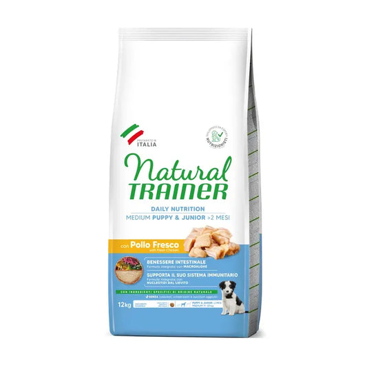 Natural Trainer Canine Puppy Junior Medium 12 kg, krmivo pre psov