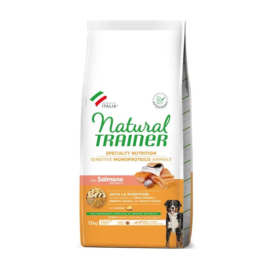 Natural Trainer Canine S/Gluten Adult Salmon, 12 kg, krmivo pre psov