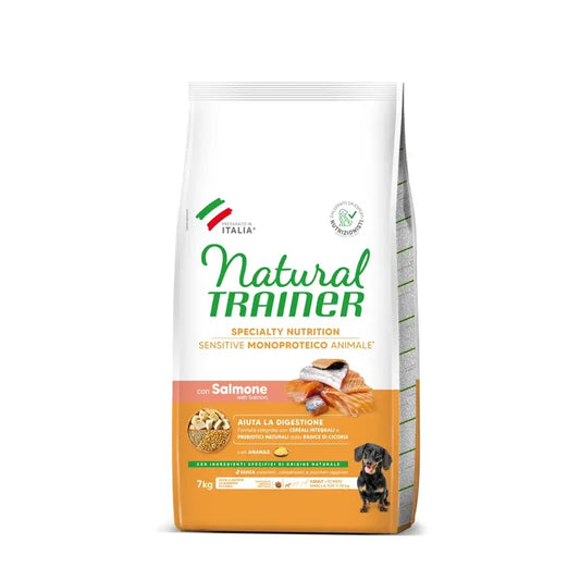 Natural Trainer Canine S/Gluten Adult Salmon 7 kg, krmivo pre psov