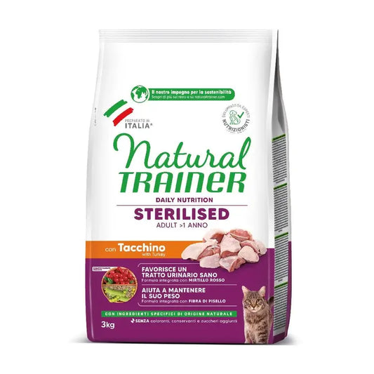 Natural Trainer Feline Adult Sterilizovaný 3 kg, krmivo pre mačky