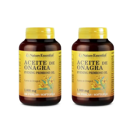 Nature Essential Olej z pupalky 1000 mg (10 % GLA), 2 × 100 kapsúl 