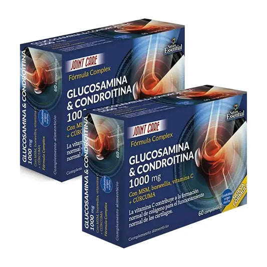 Nature Essential Blister Glukózamín + Chondroitín + MSM, 2×60 kapsúl 