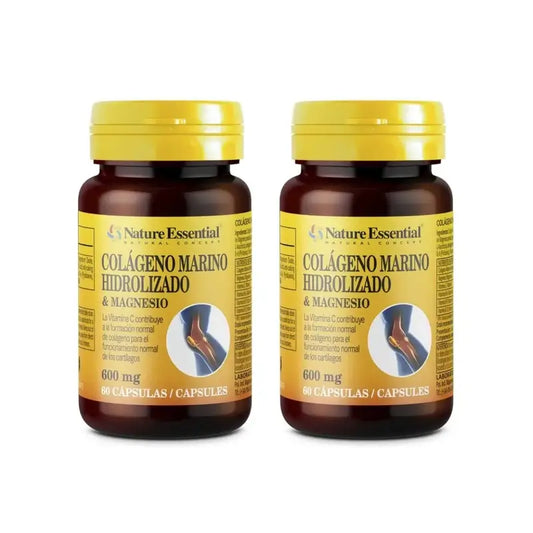 Nature Essential Morský kolagén + horčík, 2×60 kapsúl 