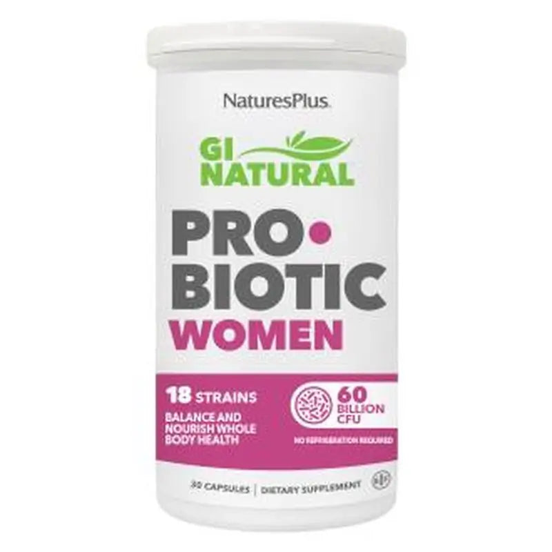 Natures Plus Gi Natural Probiotic Women, 30 Capsules