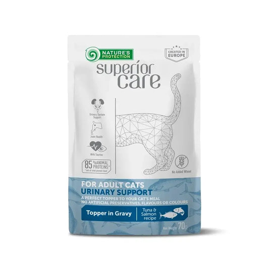 Natures Protection Detox Cat Uri. Pre dospelé mačky všetkých plemien, s tuniakom a soľou. 24 x 70 g 