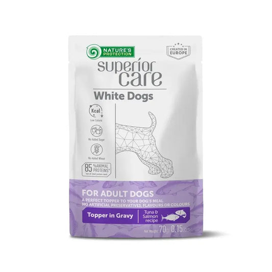 Natures Protection Sc White Dogs Adult All Breed – tuniak a soľ. 24 × 70 g 