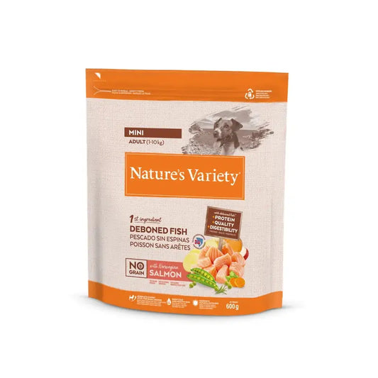 Nature'S Variety Canine Adult Original Mini Salmon 600 g, krmivo pre psov