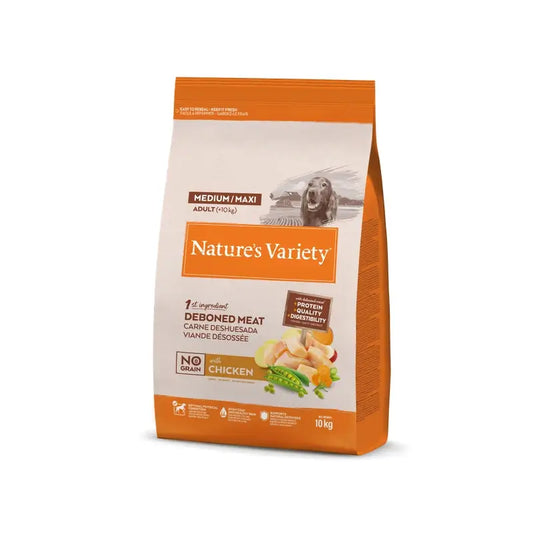 Nature'S Variety Canine Adult Selected Med/Max – kuracie mäso, 10 kg, krmivo pre psov