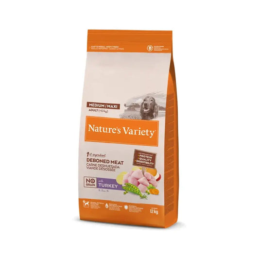 Nature'S Variety Canine Original Adult Nograin Md/Mx s morčacím mäsom 12 kg, krmivo pre psov
