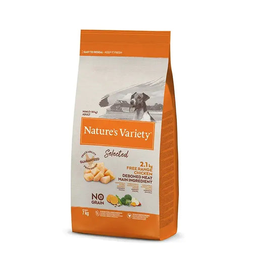 Nature'S Variety Canine Selected Adult Mini – kurča z voľného chovu, 7 kg, krmivo pre psov