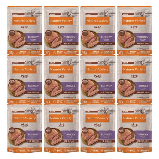 Nature'S Variety Mokré krmivo pre mačky, Mini, s morčacím mäsom, multipack, 12 x 70 g