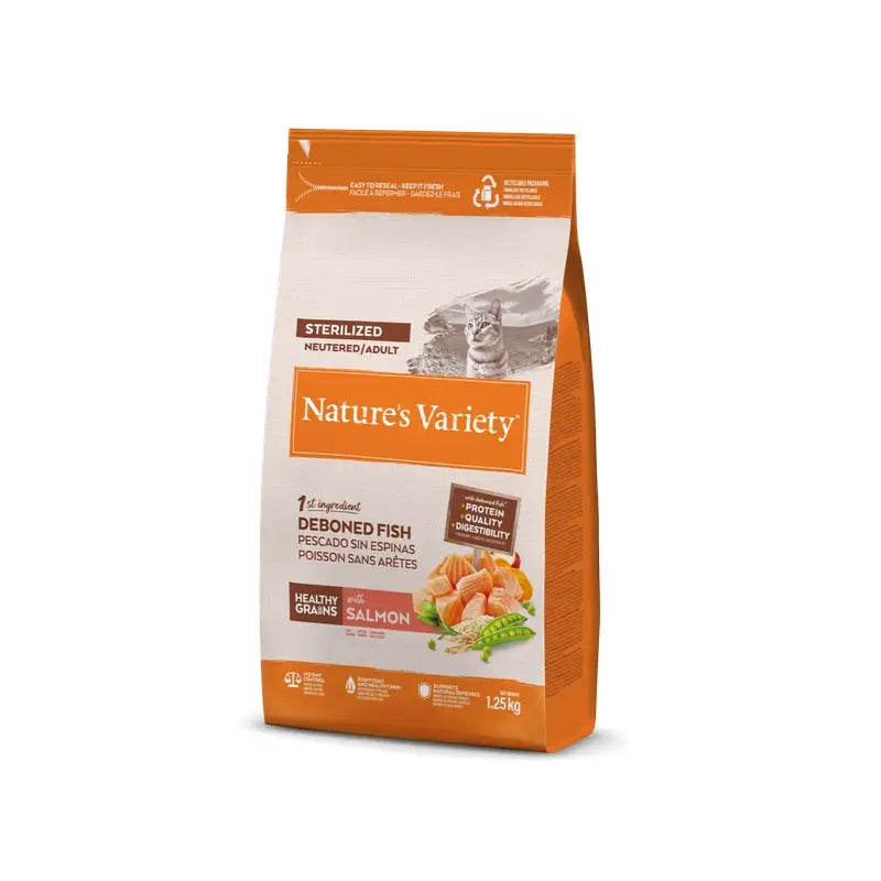 Nature'S Variety Feline Adult Original pre kastrované mačky s lososom 1,25 kg, krmivo pre mačky