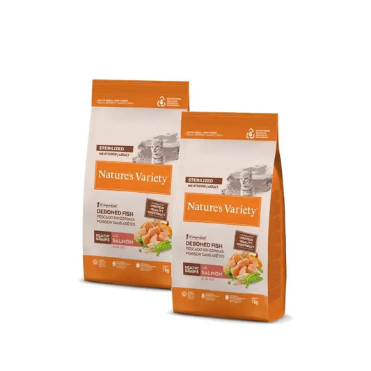 Nature'S Variety Original Feline Adult Sterilizovaný losos, balenie 2 x 7 kg, krmivo pre mačky