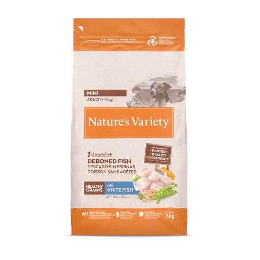 Nature'S Variety Krmivo pre psov, Mini, s bielou rybou, prírodné, 3 kg