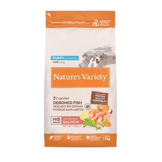 Nature'S Variety Krmivo pre psov, Mini, s atlantickým lososom, prírodné, 1,5 kg