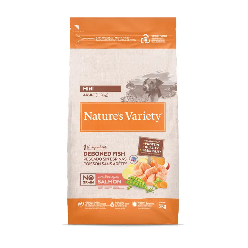 Nature'S Variety Krmivo pre psov, Mini, s lososom, prírodné, 3 kg