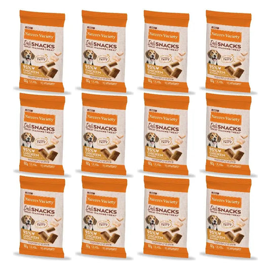 Nature'S Variety – pamlsky pre dospelých psov, s kuracím mäsom a bravčovým mäsom, prírodné, 12 x 50 g