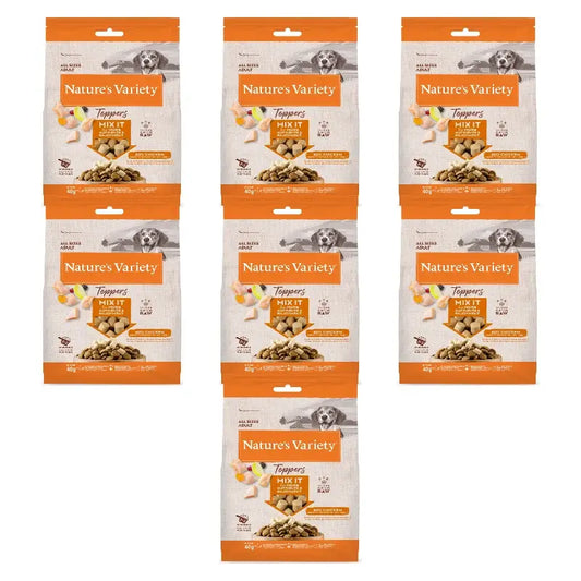Nature'S Variety Toppers – lyofilizované pamlsky pre psov, s kuracím mäsom, prírodné, 7 x 40 g