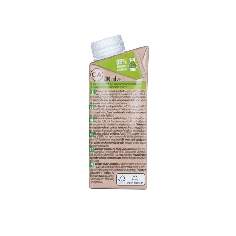 Naturgreen Rastlinný nápoj z ryže s čokoládou a vápnikom Mini 200 ml