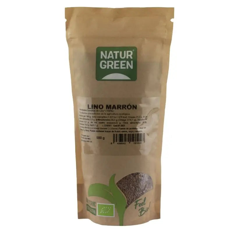 Naturgreen Hnedé bio ľanové semienka, 500 g