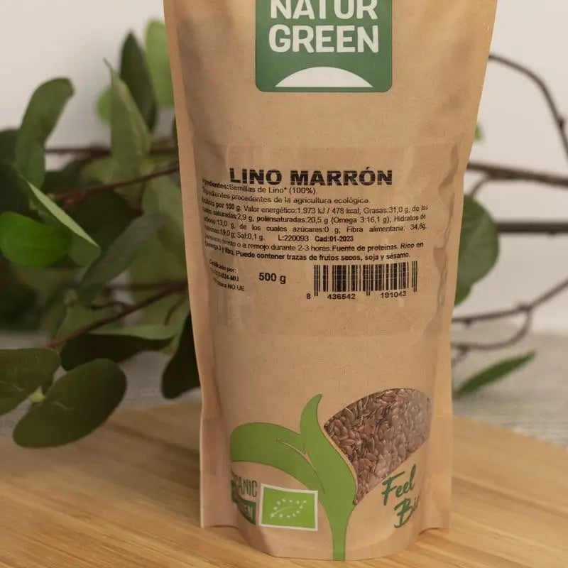Naturgreen Hnedé bio ľanové semienka, 500 g