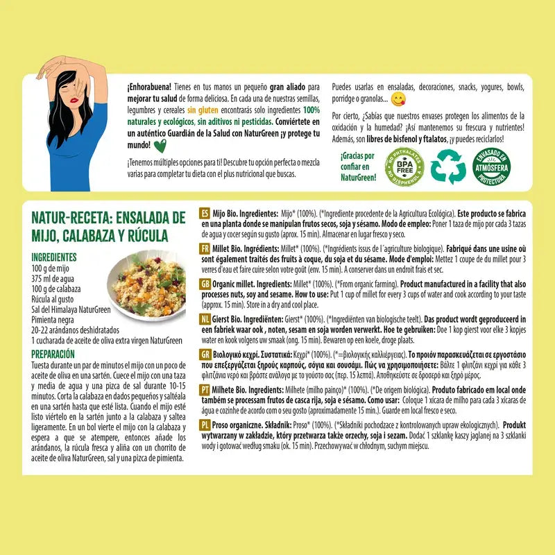 Naturgreen Bio proso, 500 g