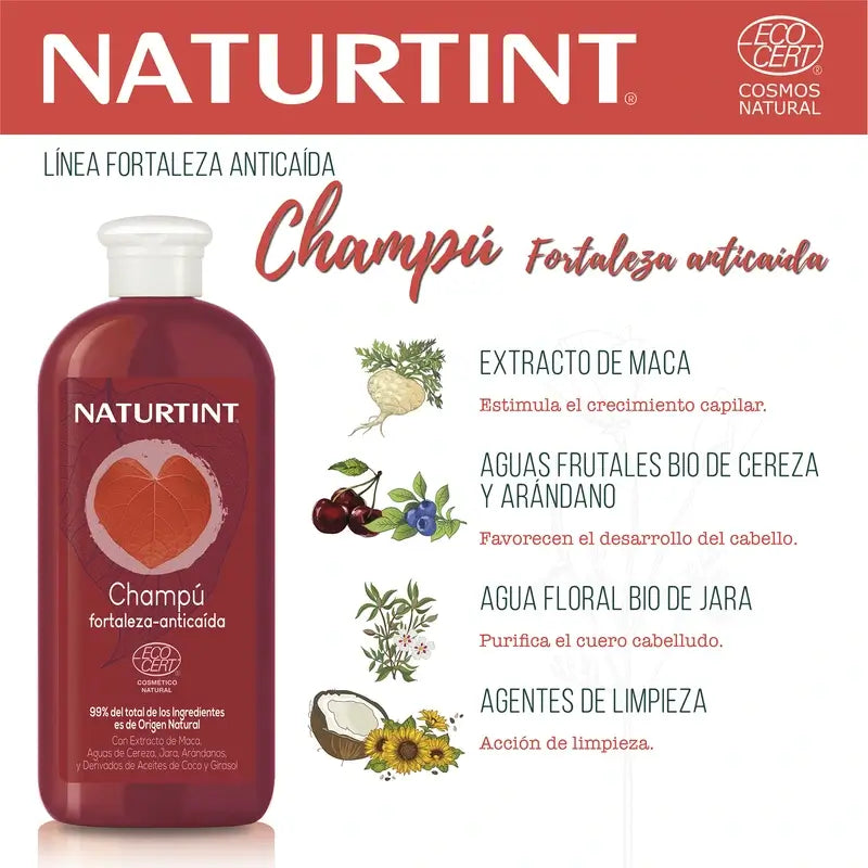 Naturtint Šampón Fortaleza proti vypadávaniu vlasov, prírodný, 330 ml