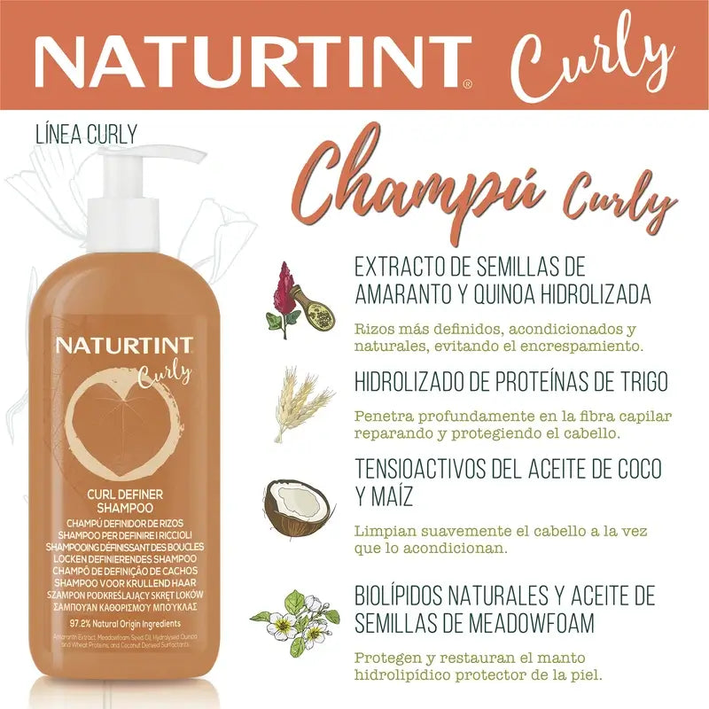 Naturtint Šampón Curly – výrazné kučery 330 ml