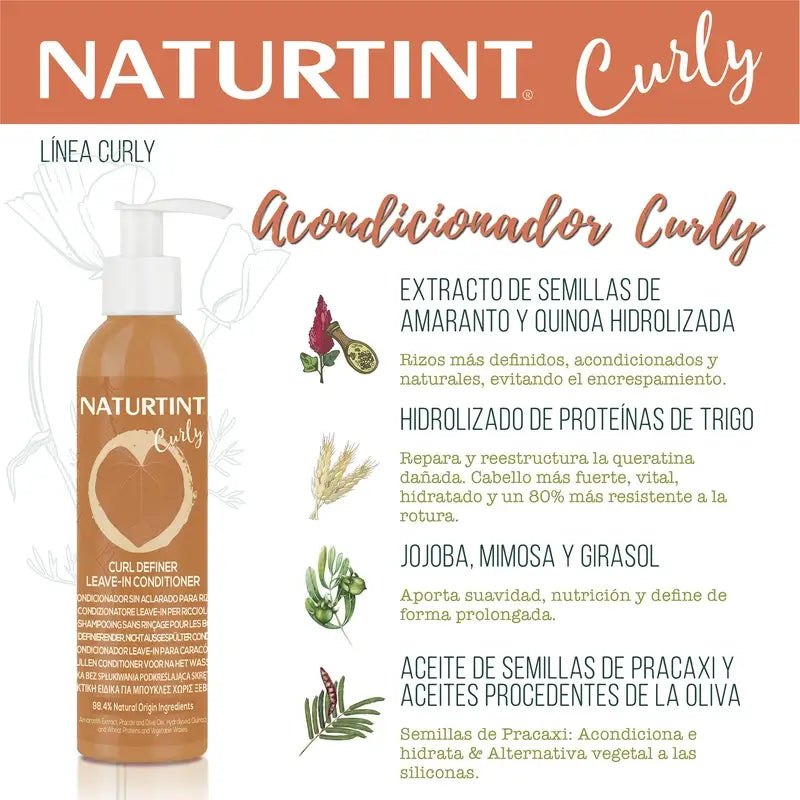 Naturtint Kondicionér bez oplachovania pre kučeravé vlasy 200 ml