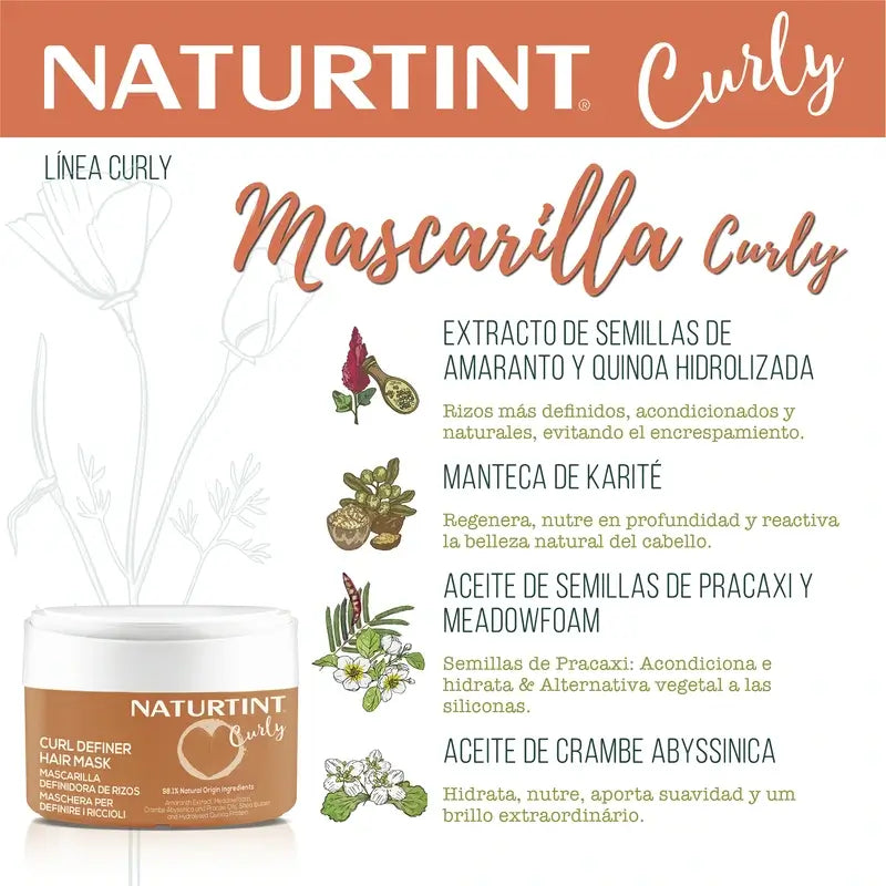 Naturtint Maska Curly – výrazné kučery 300 ml