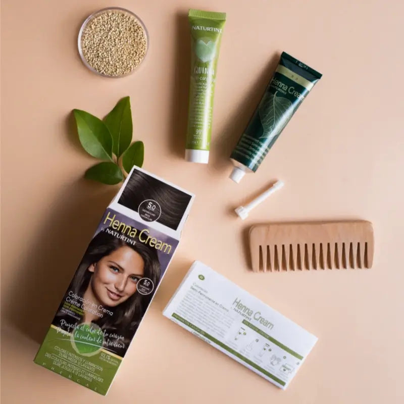 Naturtint Henna Cream – prírodná semipermanentná farba na vlasy bez amoniaku, odtieň 5.0 – svetlohnedá