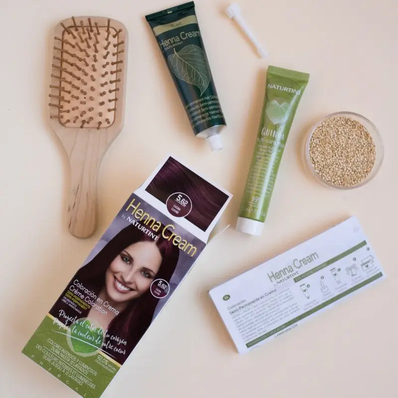 Naturtint Henna Cream – prírodná semipermanentná farba na vlasy bez amoniaku, odtieň 5.62 mahagón