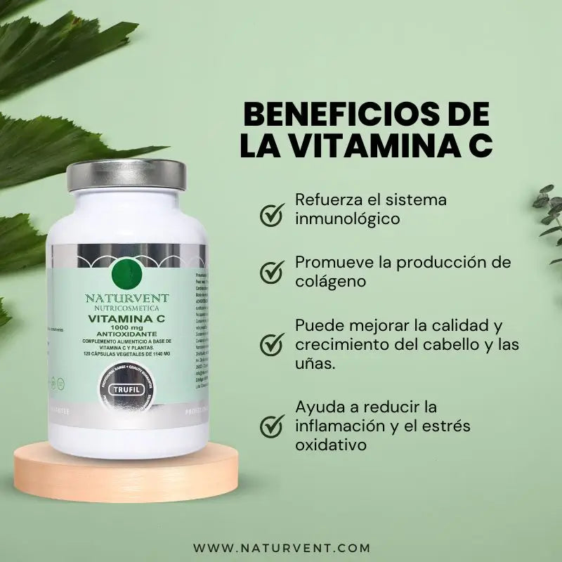 Naturvent Vitamíny Vitamín C, 120 kapsúl