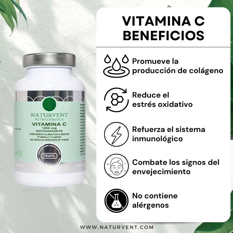 Naturvent Vitamíny Vitamín C, 120 kapsúl